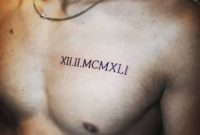Zen Tattoo Roman Numerals Chest Tattoo Tattooed Ink intended for proportions 1080 X 1350